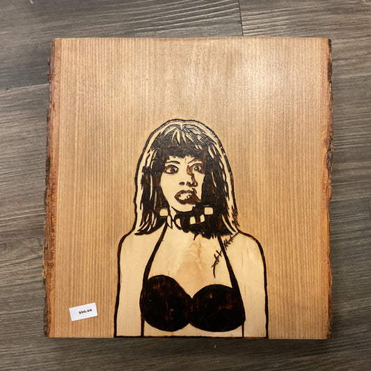 "Frankenhooker" Movie Wood-burned Wall Hanger