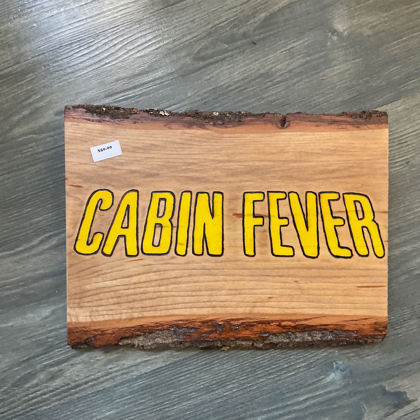CABIN FEVER Movie Logo Wood-burned Wall Hanger