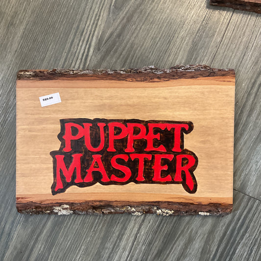 Puppetmaster Movie Logo Wood-burned Wall Hanger