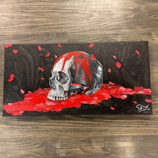 ART - "Skulls & Blood" Oil Canvas