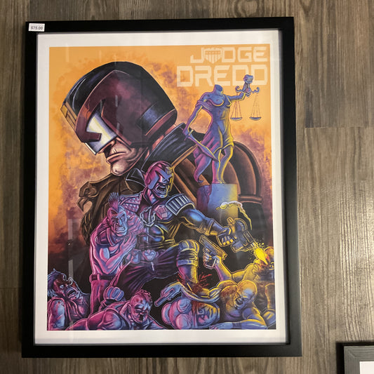 FRAMED PRINTS -  Judge Dredd Framed Print
