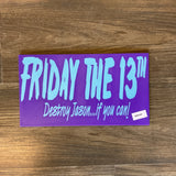 3D PRINTED SIGN FRIDAY THE 13TH NES RETRO