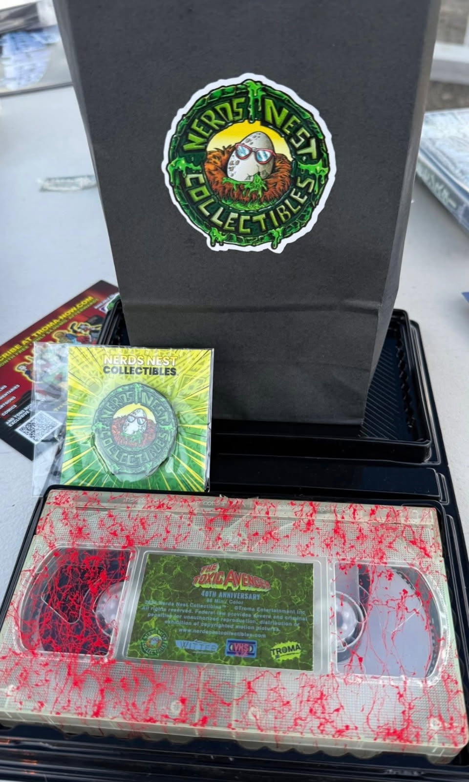 The Toxic Avenger LIMITED Edition VHS Bundle with Poster Autographed