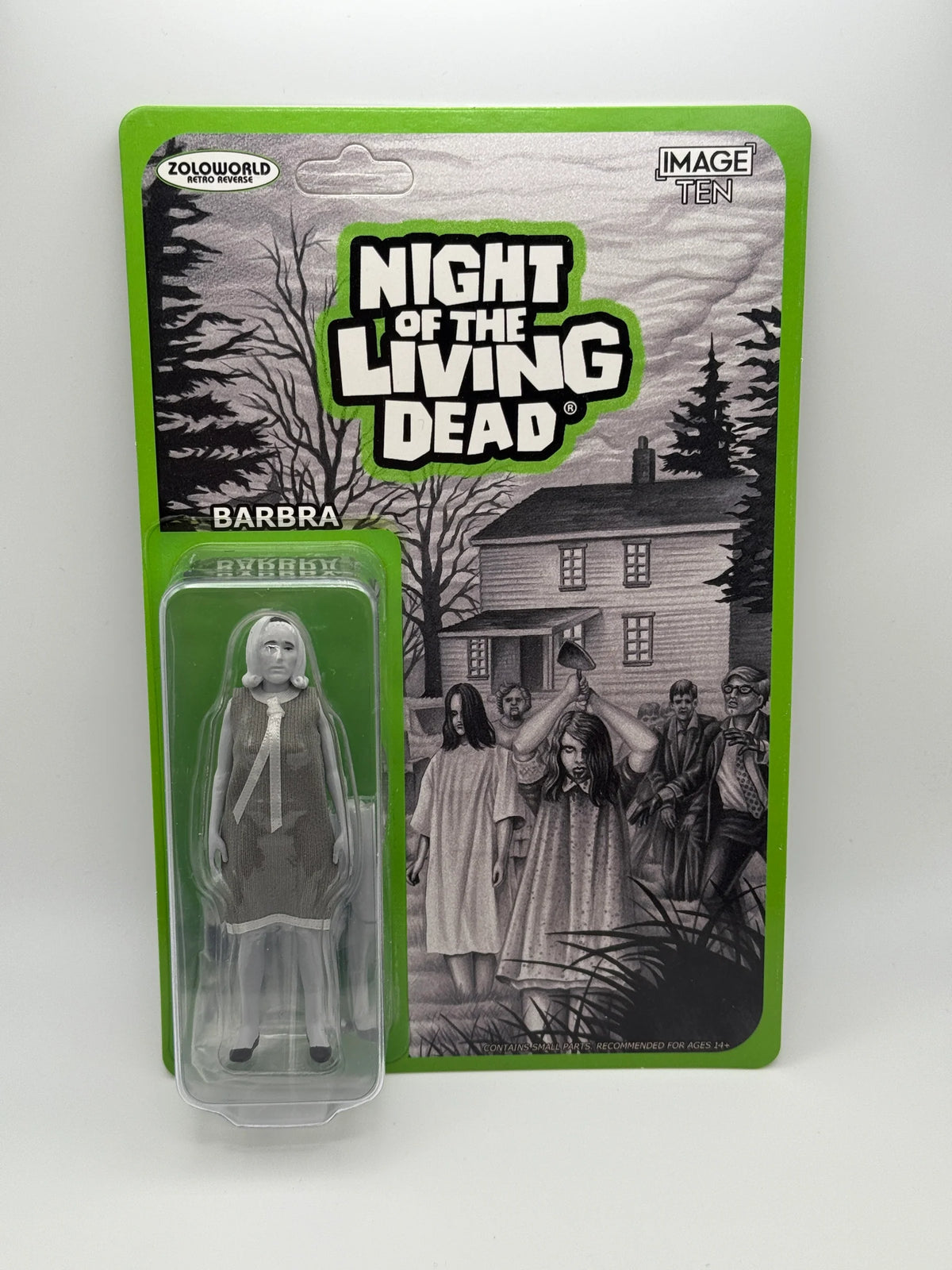 Night of the Living Dead Zoloworld Retro Reverse Barbra 3.75" Action Figure