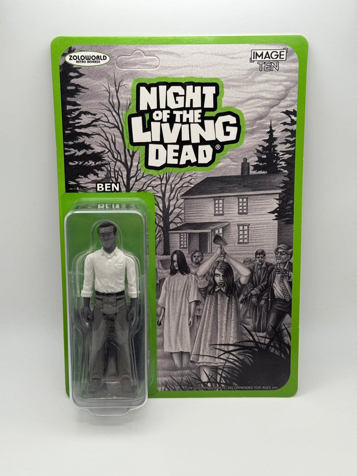 Night of the Living Dead Zoloworld Retro Reverse Ben 3.75" Action Figure