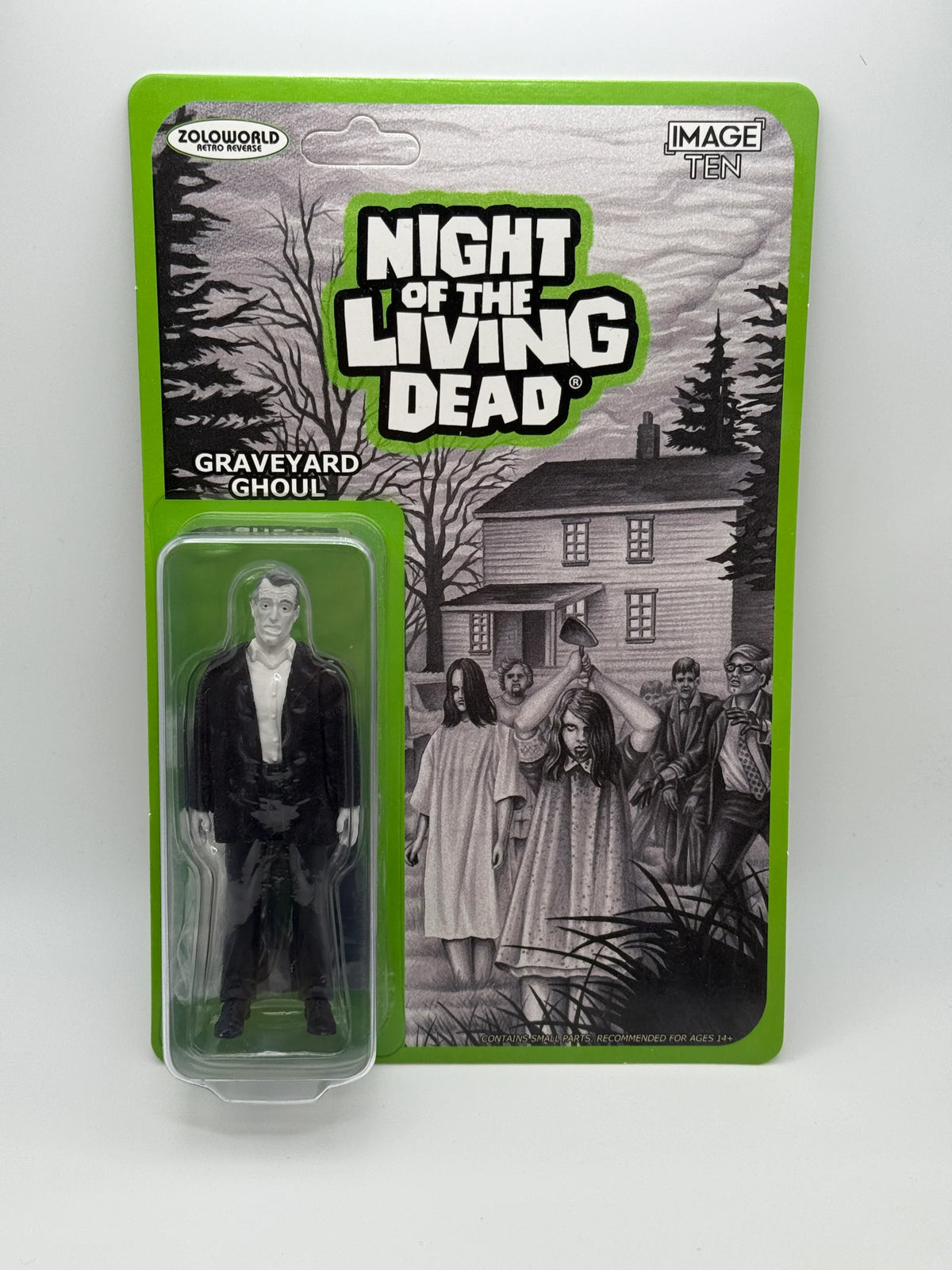 Night of the Living Dead Zoloworld Retro Reverse Graveyard Ghoul 3.75" Action Figure