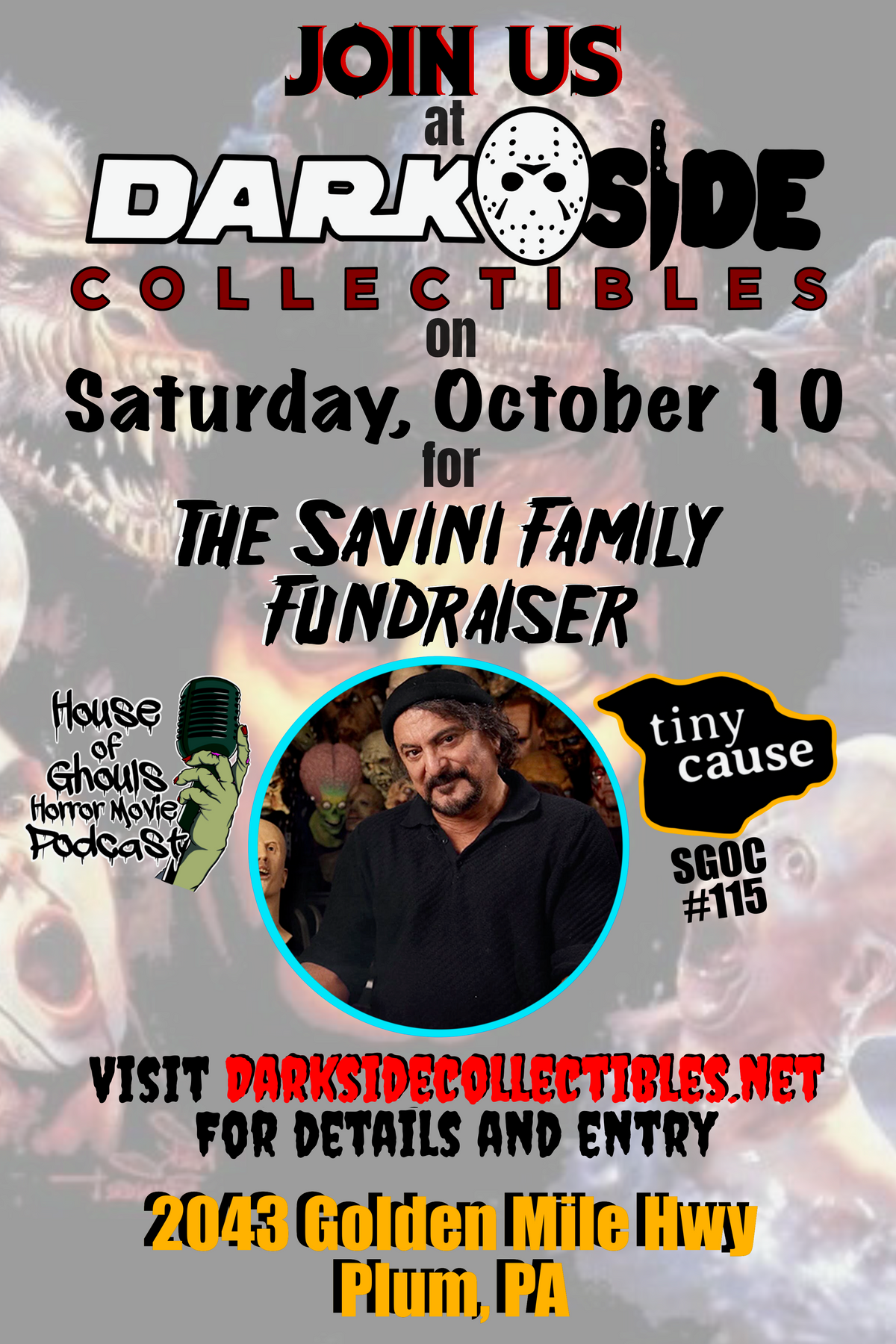 1 GIVEAWAY ENTRY (TOM SAVINI BENEFIT) BY JASON BAKER SGOC#115