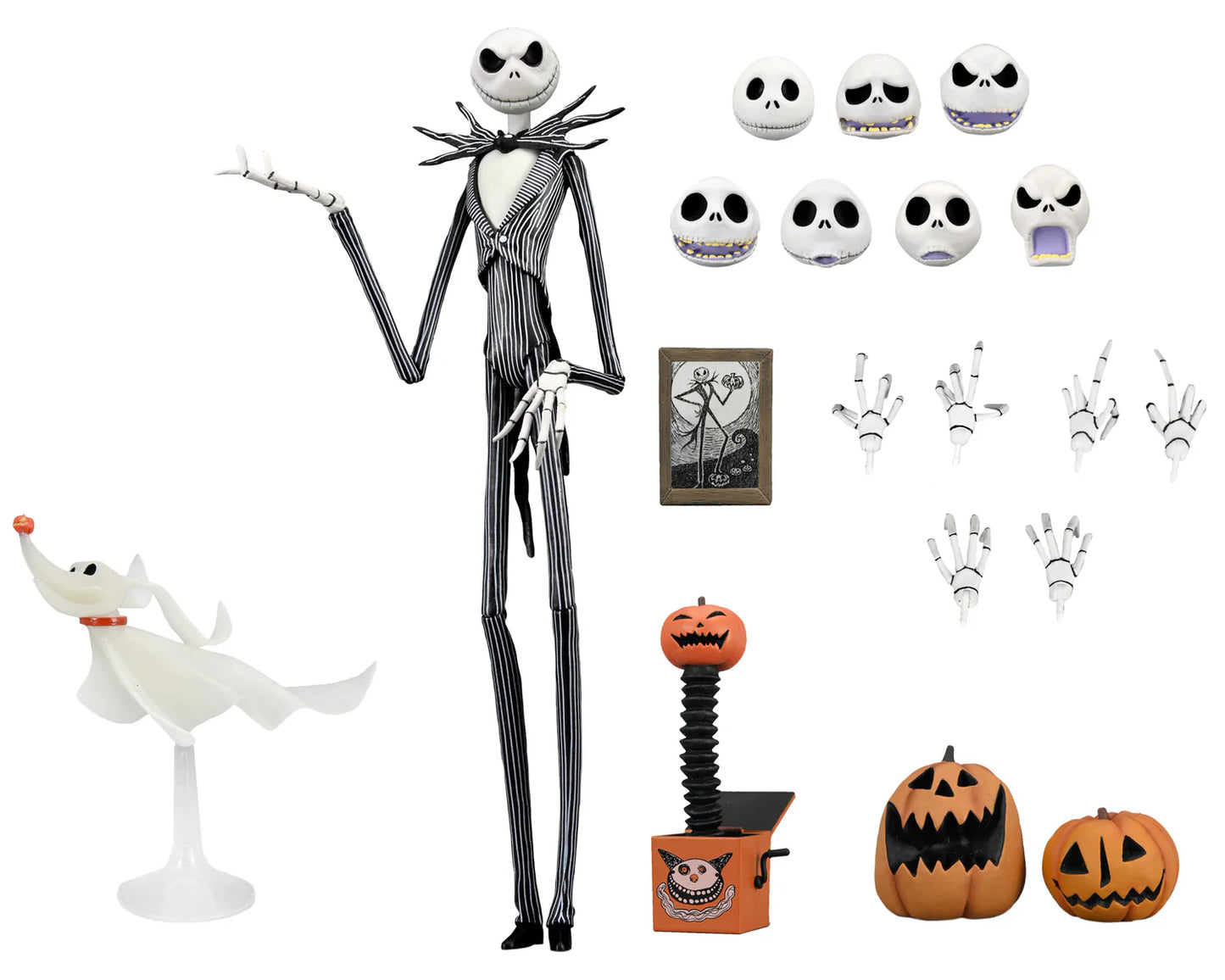 NECA Disney Tim Burton’s The Nightmare Before Christmas - Ultimate Jack Skellington 7” Scale Action Figure