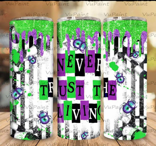 Beetlejuice Never Trust The Living 20oz Tumbler