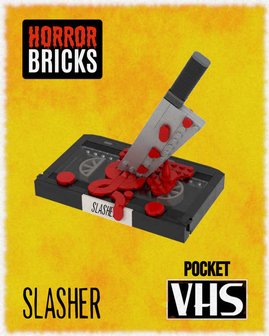 POCKET VHS SLASHER - HORROR BRICKS (PRE-ORDER)