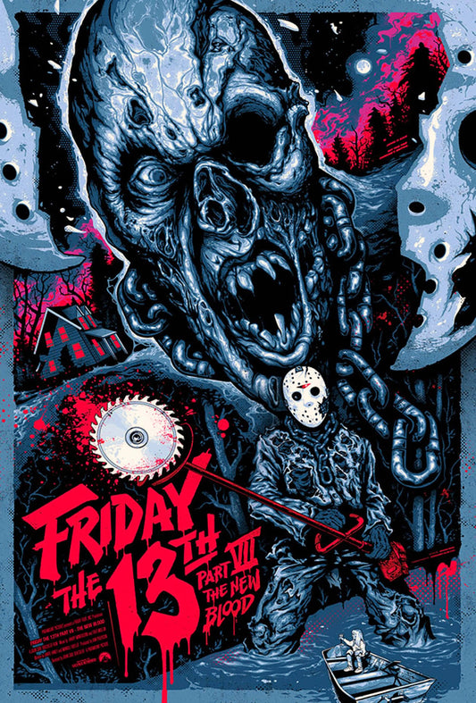 Friday the 13th Metal Sign Blood A5