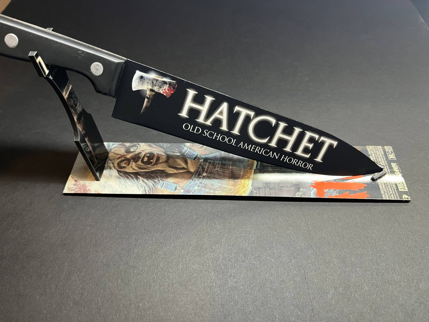 Hatchet Victor Crowley 2006 Kitchen Knife With Sublimated Stand