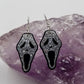 EARRINGS - Ghostface "Scream" Glitter Earrings