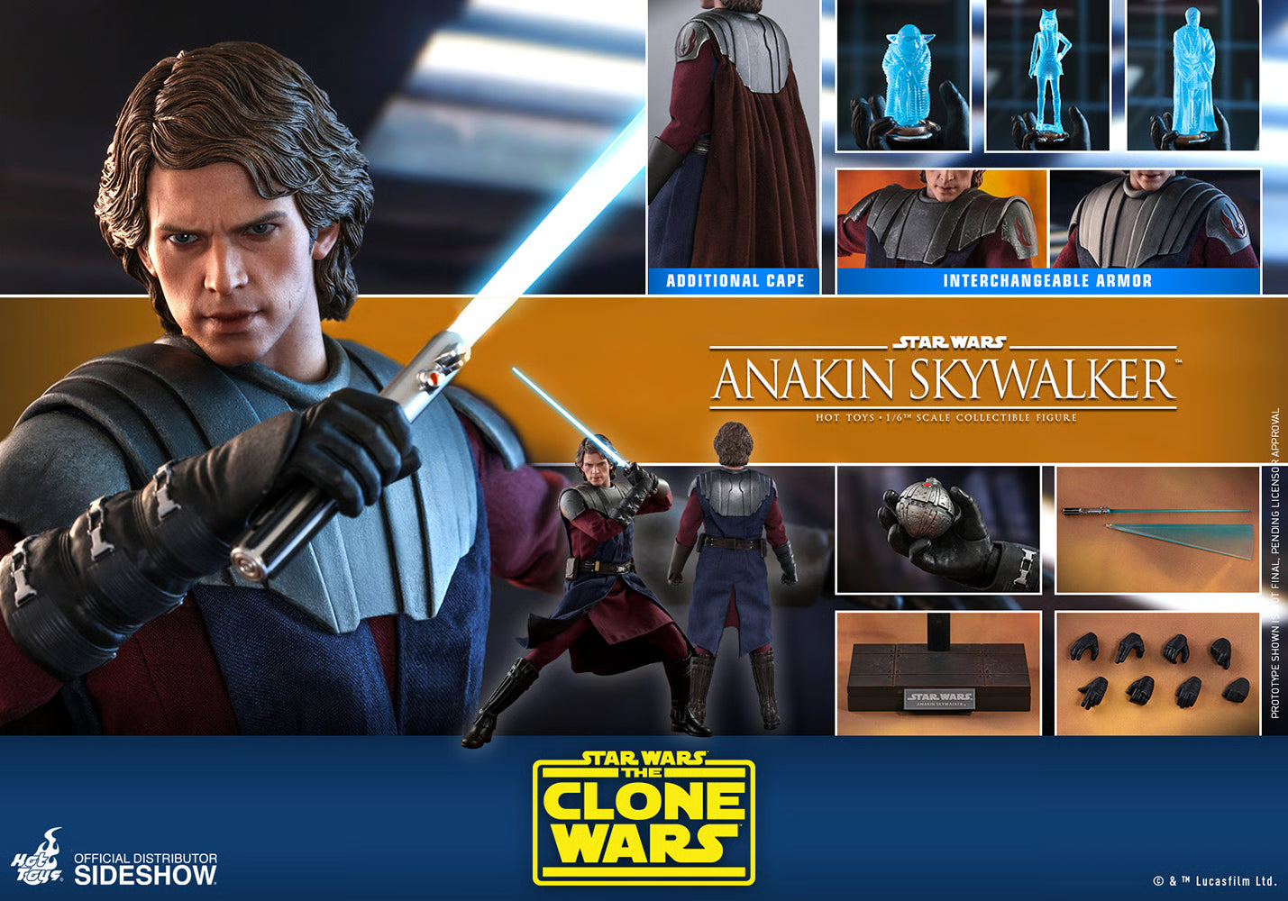 Anakin Skywalker Sixth Scale Figure by Hot Toys