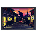 Godzilla  "Kimono" Framed Print
