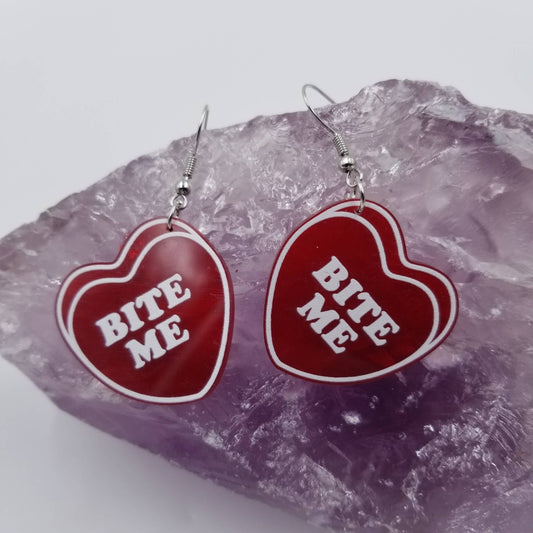 EARRINGS - Bite Me Heart Earrings