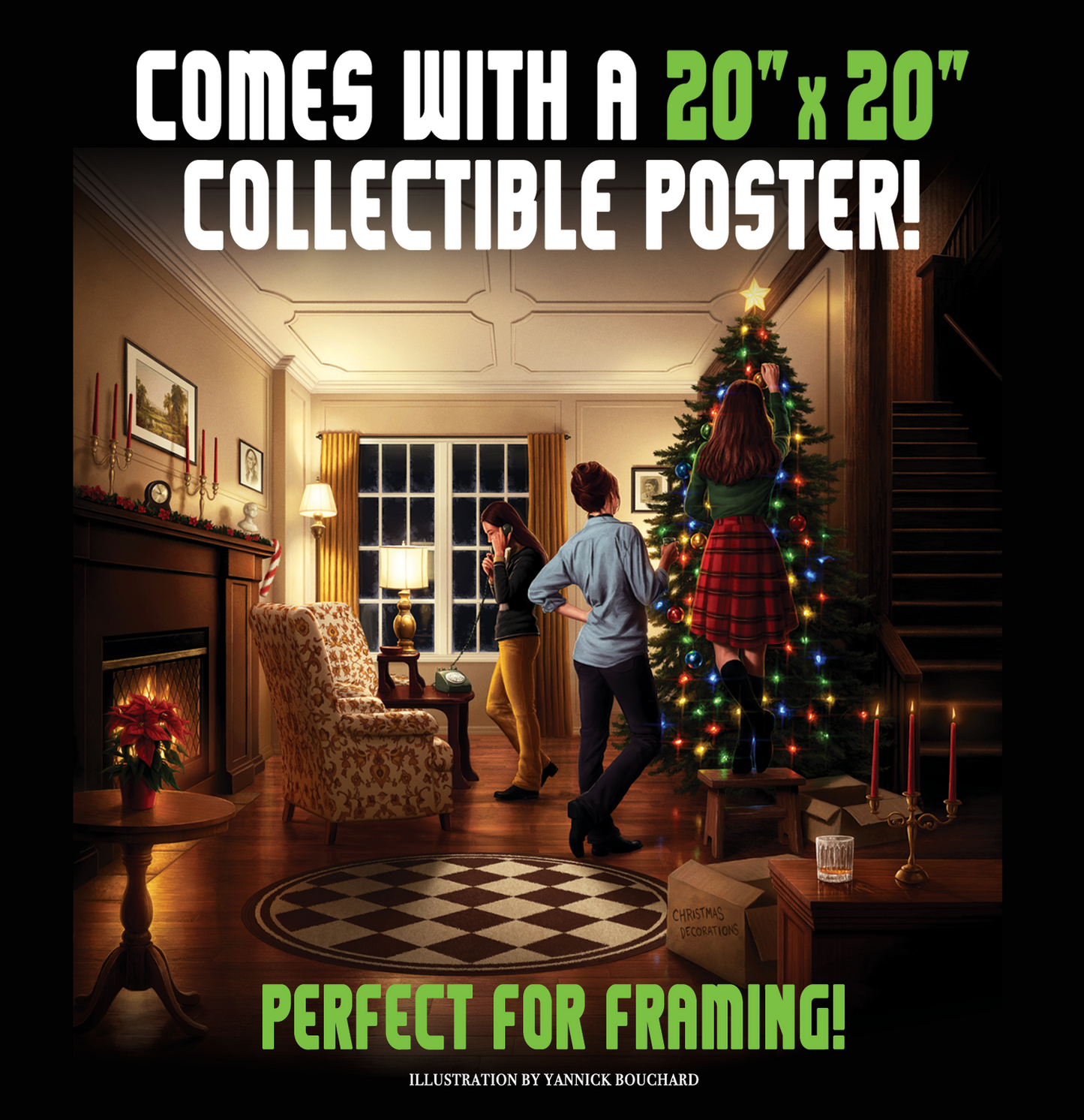 Black Christmas: The Game (Special Edition 3-D View Box Top & Poster) board game
