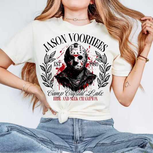 TSHIRTS - "Hide & Seek Champion" Jason Voorhees