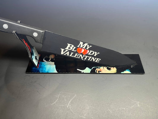 KNIFE - My Bloody Valentine 1981 Horror Knife With Stand