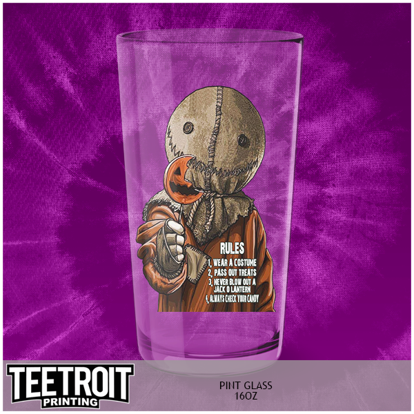 Horror Pint Glass