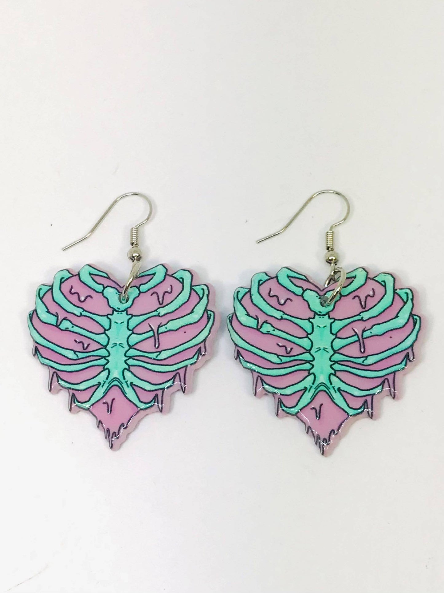 EARRINGS -  Ribs Heart Earrings