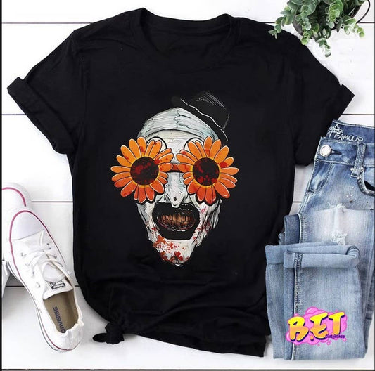 TSHIRTS - Art The Clown Terrifier 2 Sunflower Sunglasses Classic