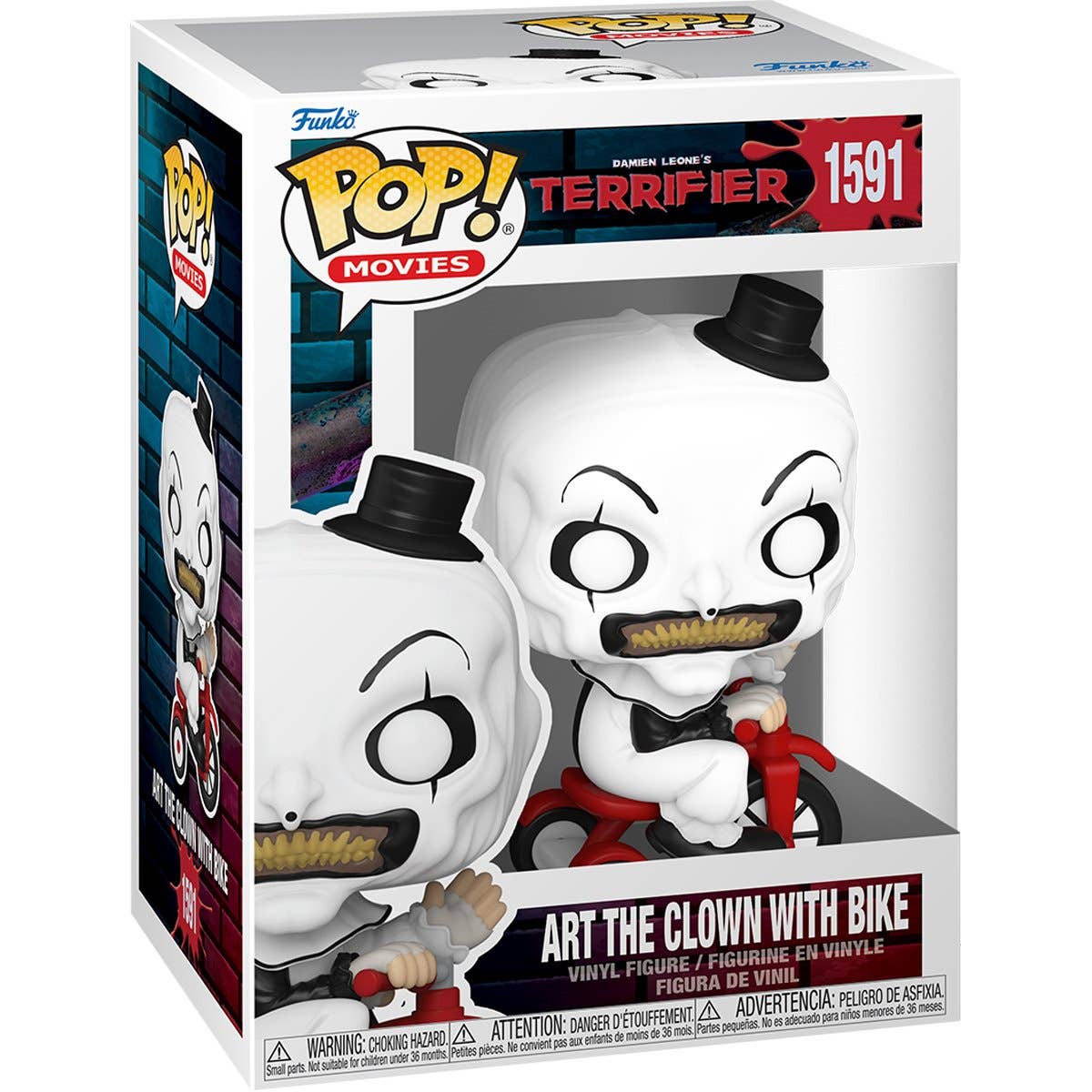 Terrifier Art the Clown with Bike Funko Pop! Vinyl Figure