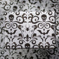 Wrapping Paper - Skull Damask Gift Wrap - Bone (8ft Roll)