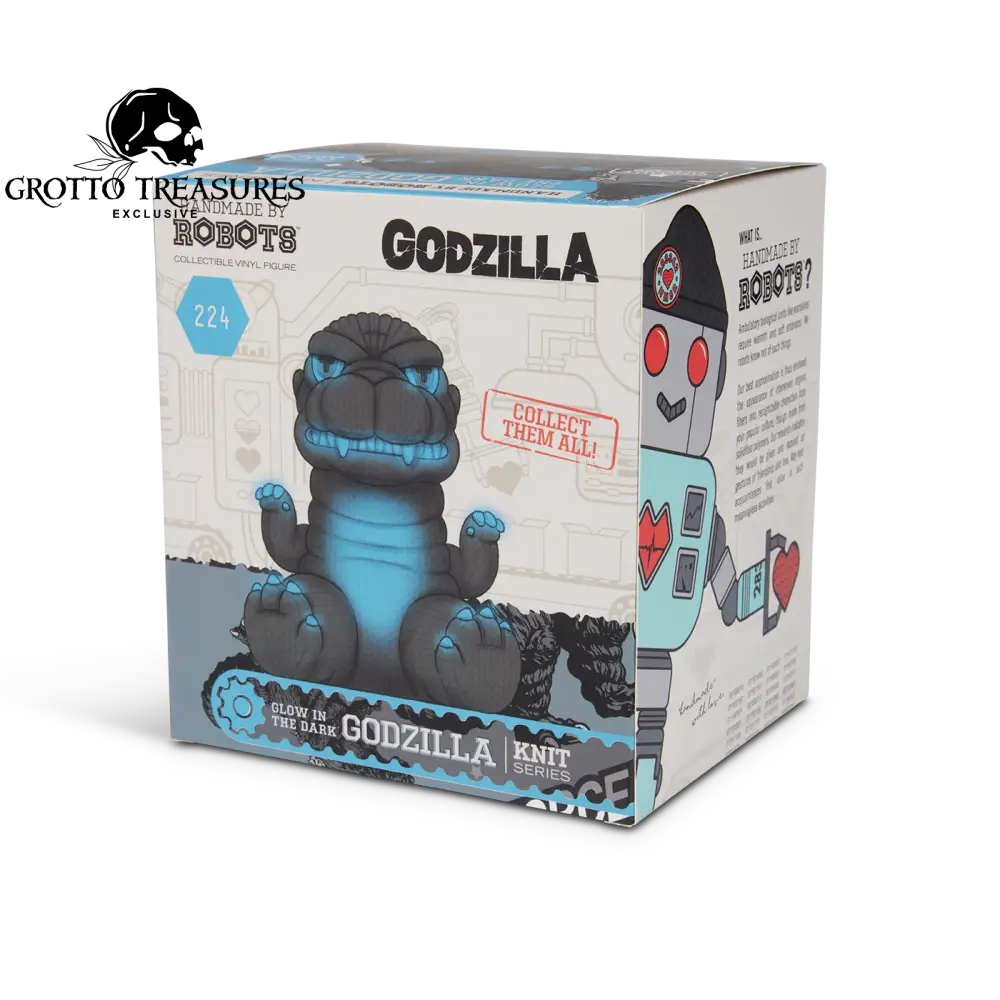 Handmade by Robots Godzilla Blue Glow in the Dark Limited Edition Vinyl Figure