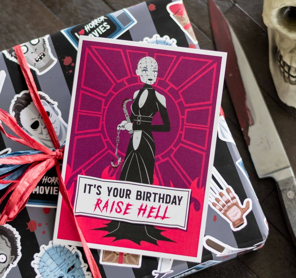CARDS - "Raise Hell" Pinhead Cosplay Birthday Card