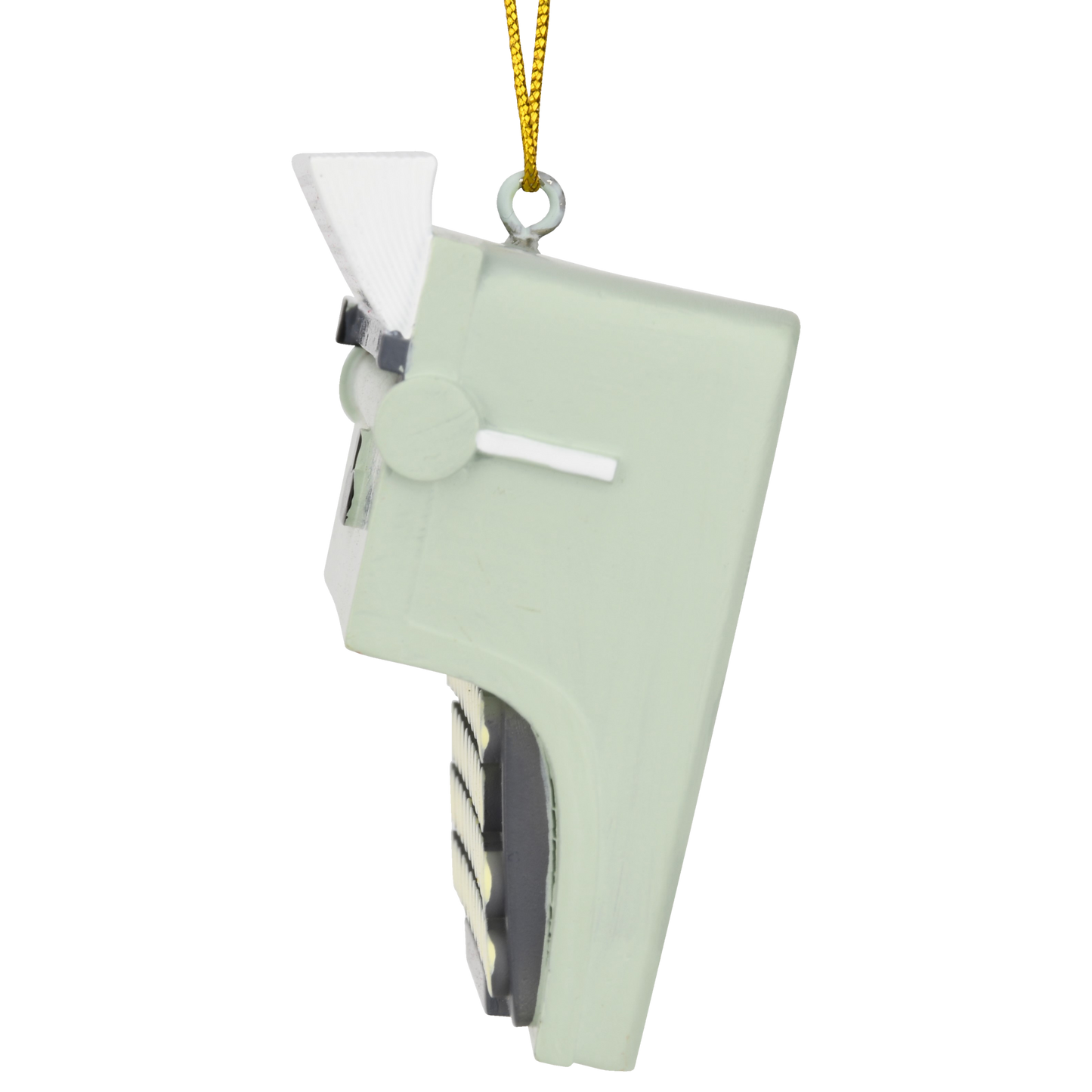 "All Work No Play" Typewriter Ornament