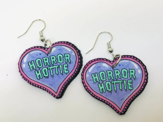 EARRINGS - "Horror Hottie" Hearts