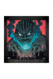 Godzilla- Blue Flame 12x12 Gel-Coat Framed Print