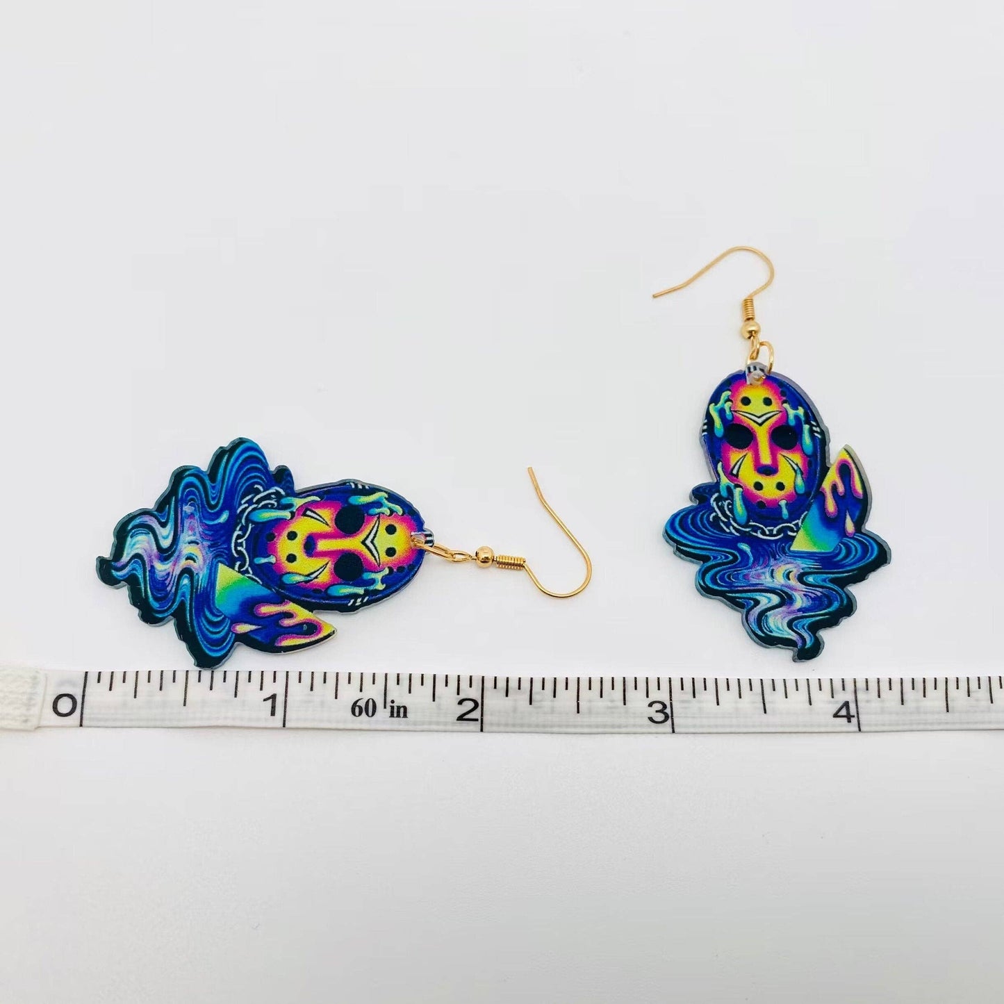 EARRINGS -  Jason In Color "Friday the 13th"