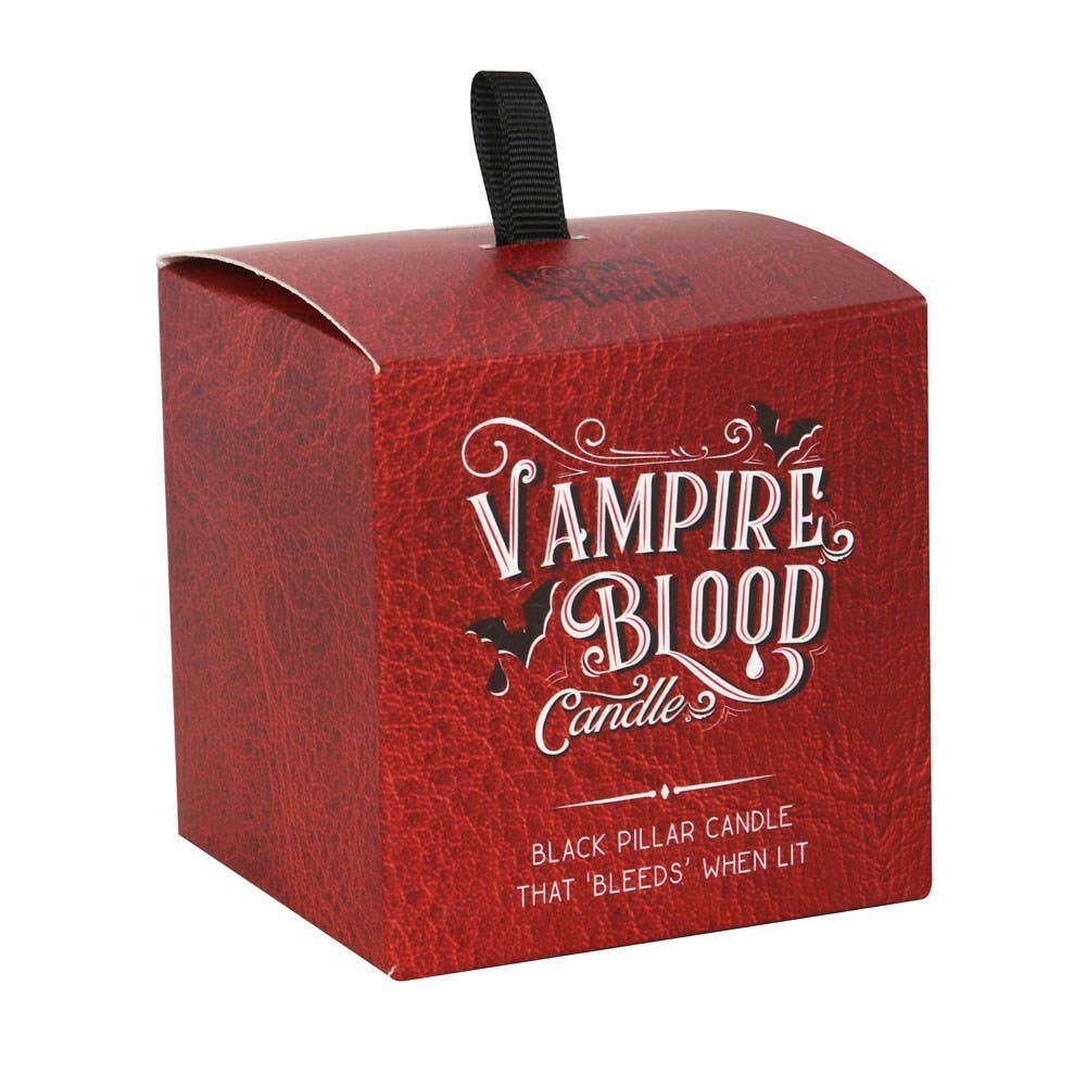 CANDLE -  Vampire Blood Pillar  - Unscented Small Candle