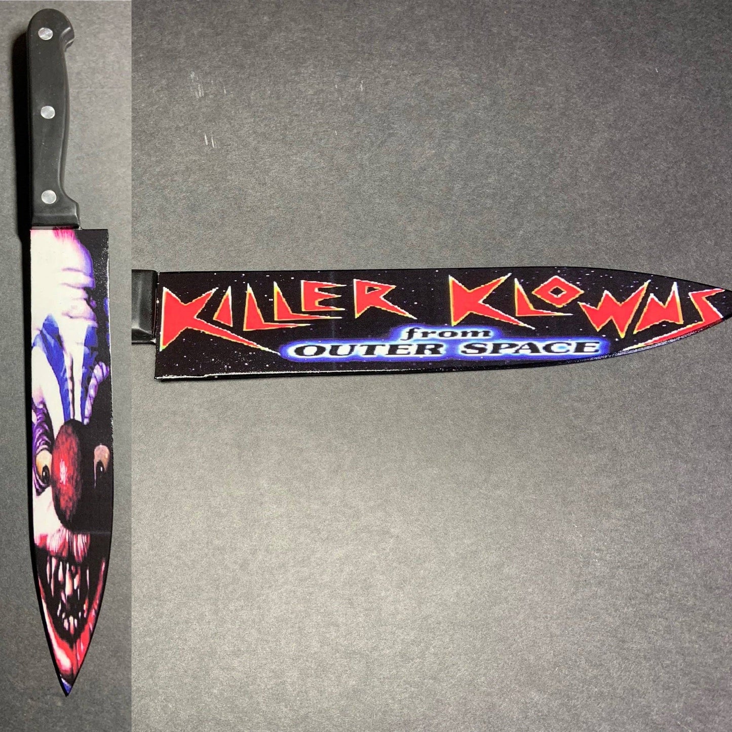 KNIFE - Killer Clowns From Outer Space Knife With Sublimated Stand