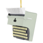 "All Work No Play" Typewriter Ornament