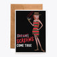 CARDS - "Screams Come True" Freddy Cosplay Birthday Card
