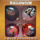 Halloween 4-Pack Bulb ornaments (Officially Licensed) By Horrornaments
