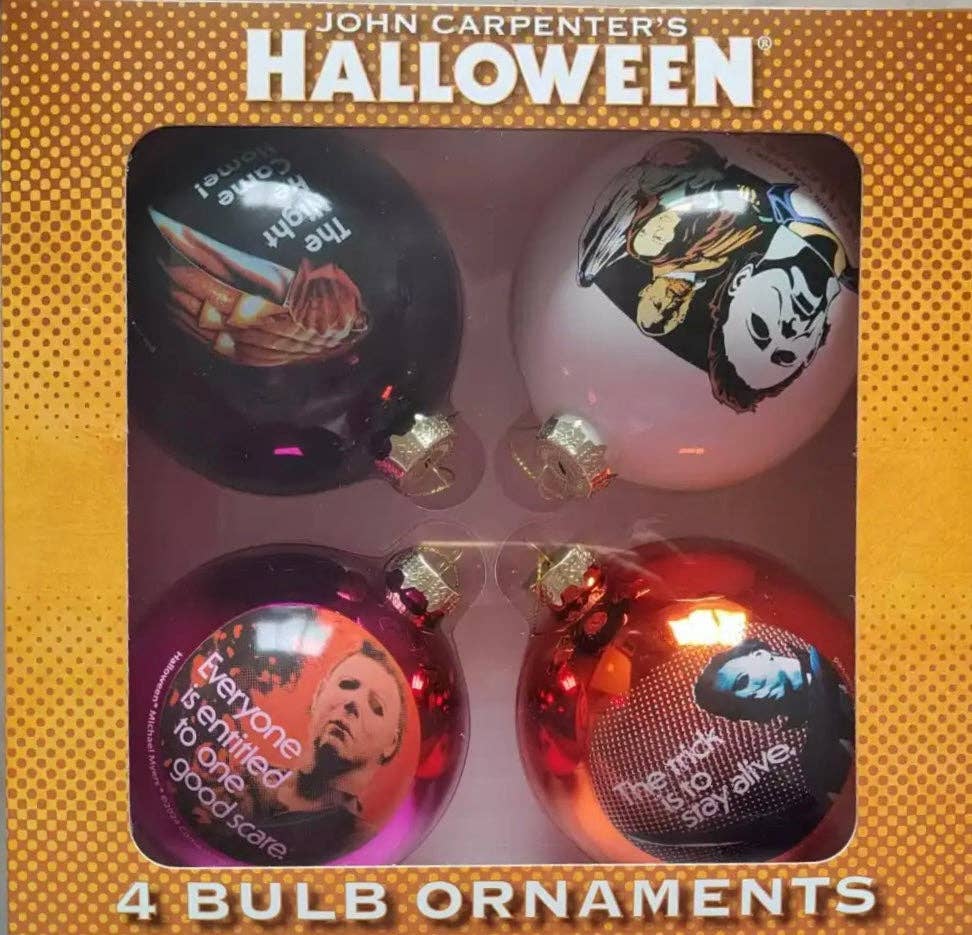 Halloween 4-Pack Bulb ornaments (Officially Licensed) By Horrornaments