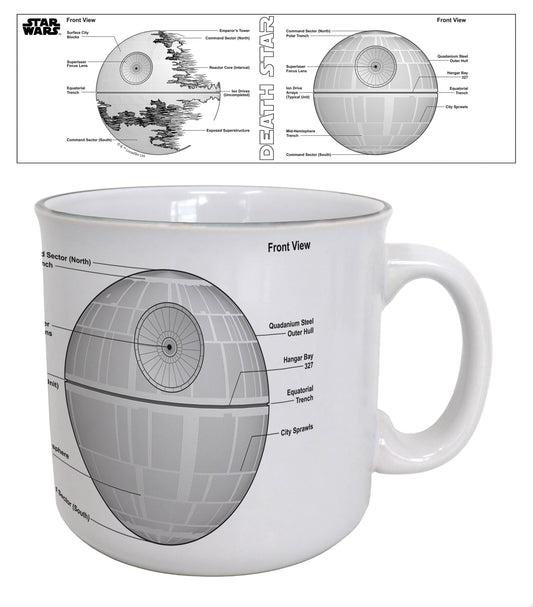 MUG - Star Wars "Blueprint of The Death Star" Camper Mug