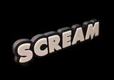 Scream Freestanding Sign