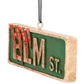 Elm St. Street Sign Halloween Ornament