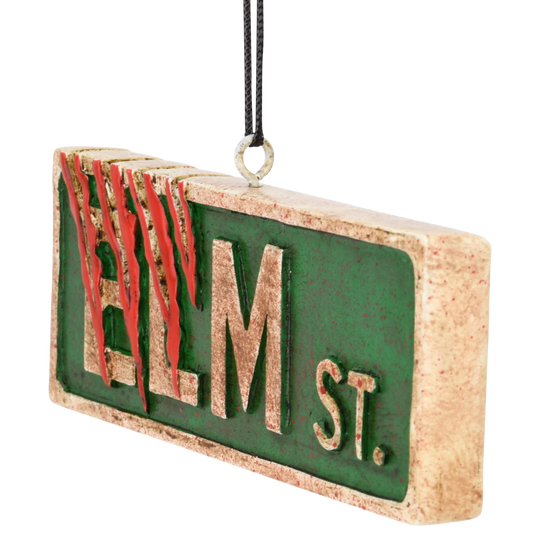 Elm St. Street Sign Halloween Ornament