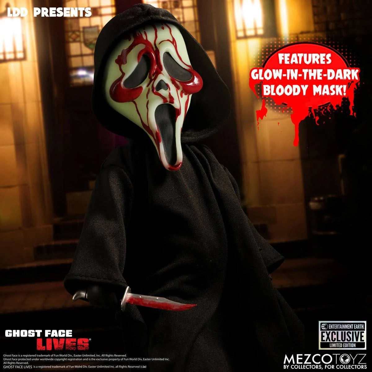 MEZCO Living Dead Dolls Presents "The Bloody Edition" Ghostface Lives Plush