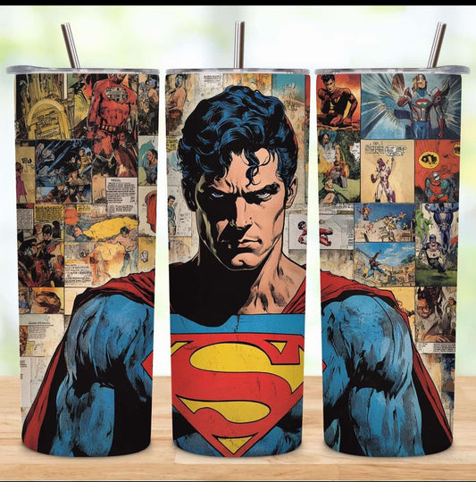 Comicbook Superman 20oz Tumbler